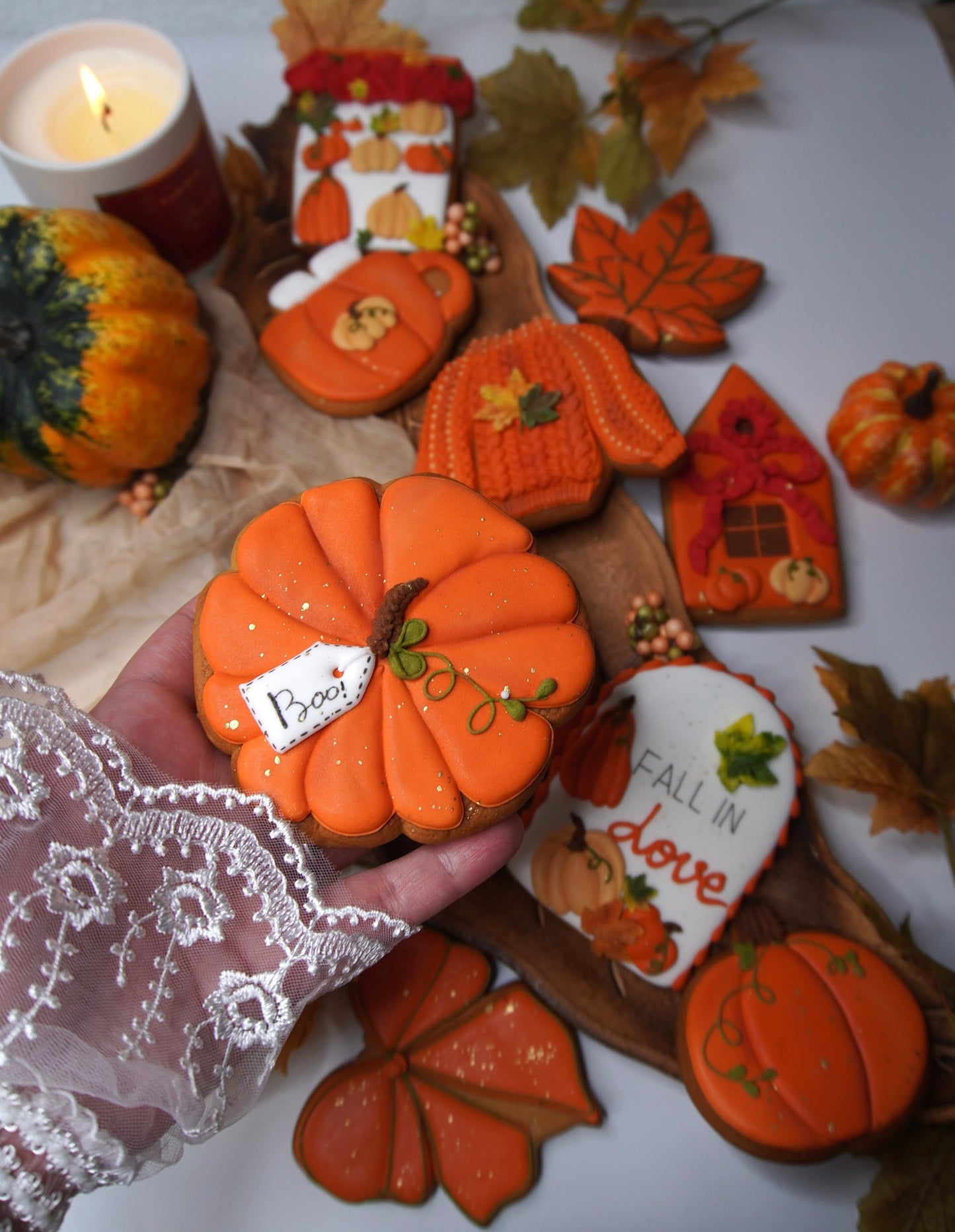 Halloween Set aus 10 Cookies