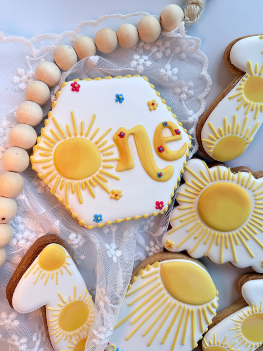 Baby Geburtstagscookies  Set aus 10 Cookies