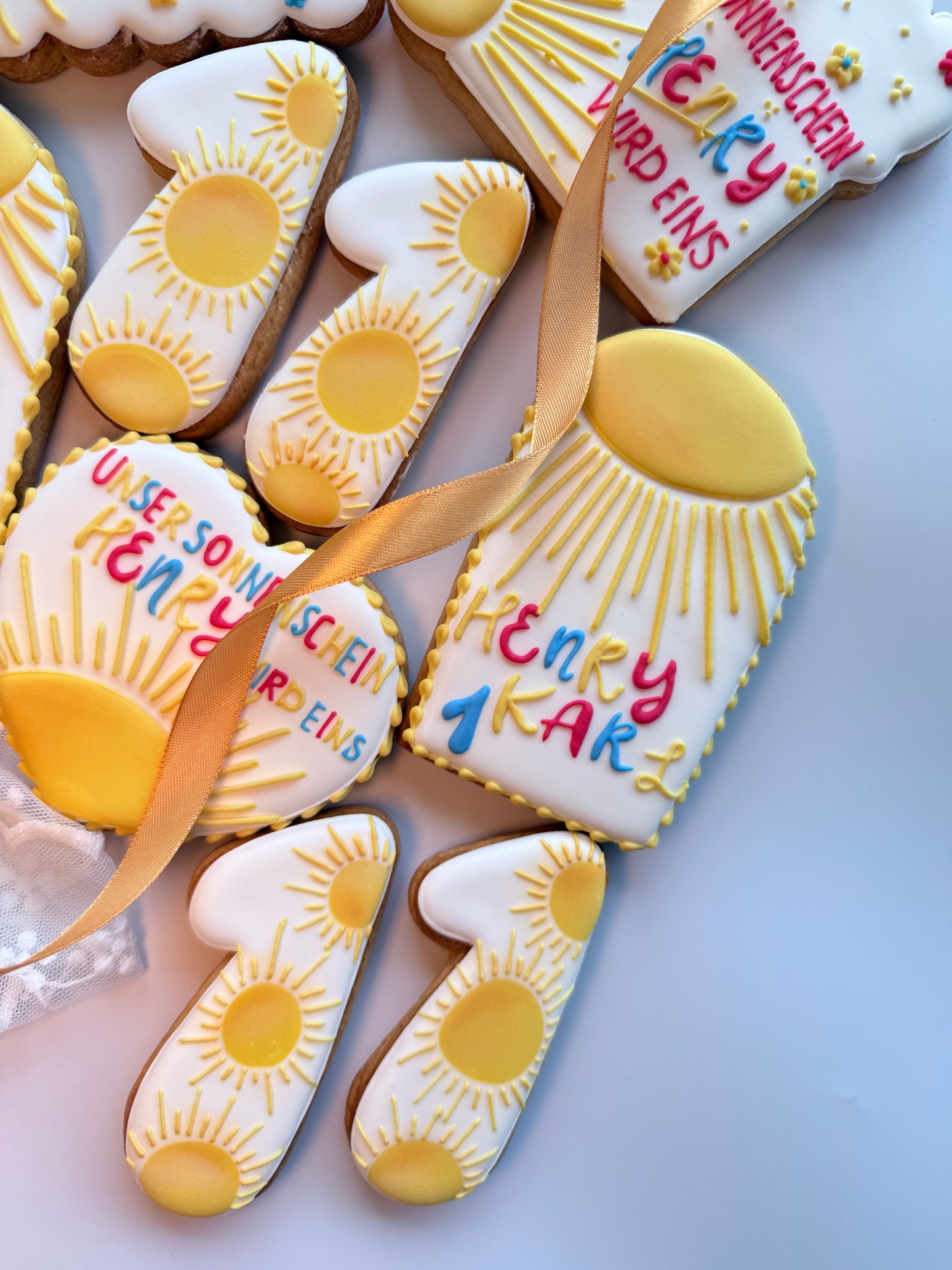 Baby Geburtstagscookies  Set aus 10 Cookies