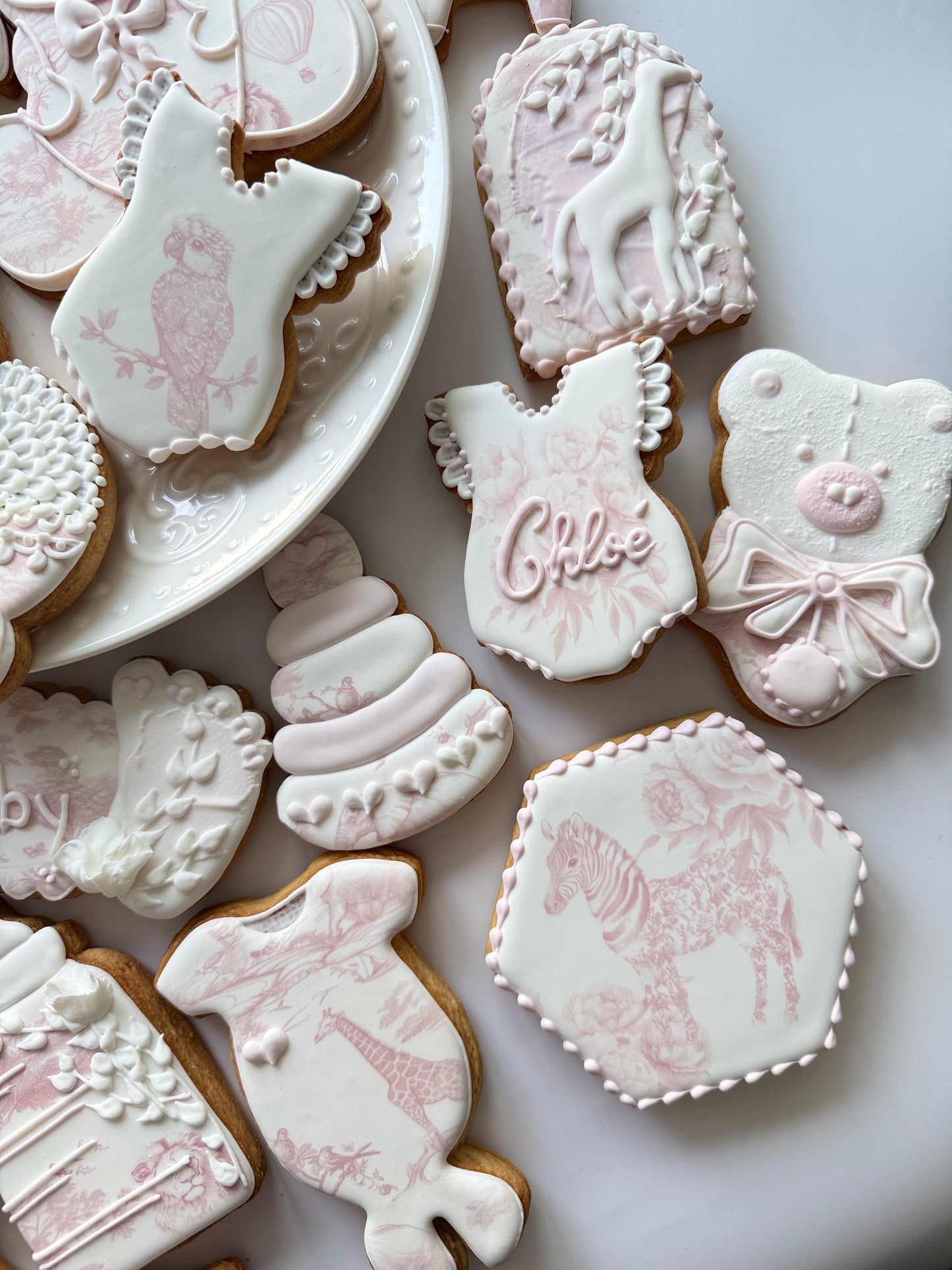 DIOR Baby-Shower-Set aus 10 Cookies