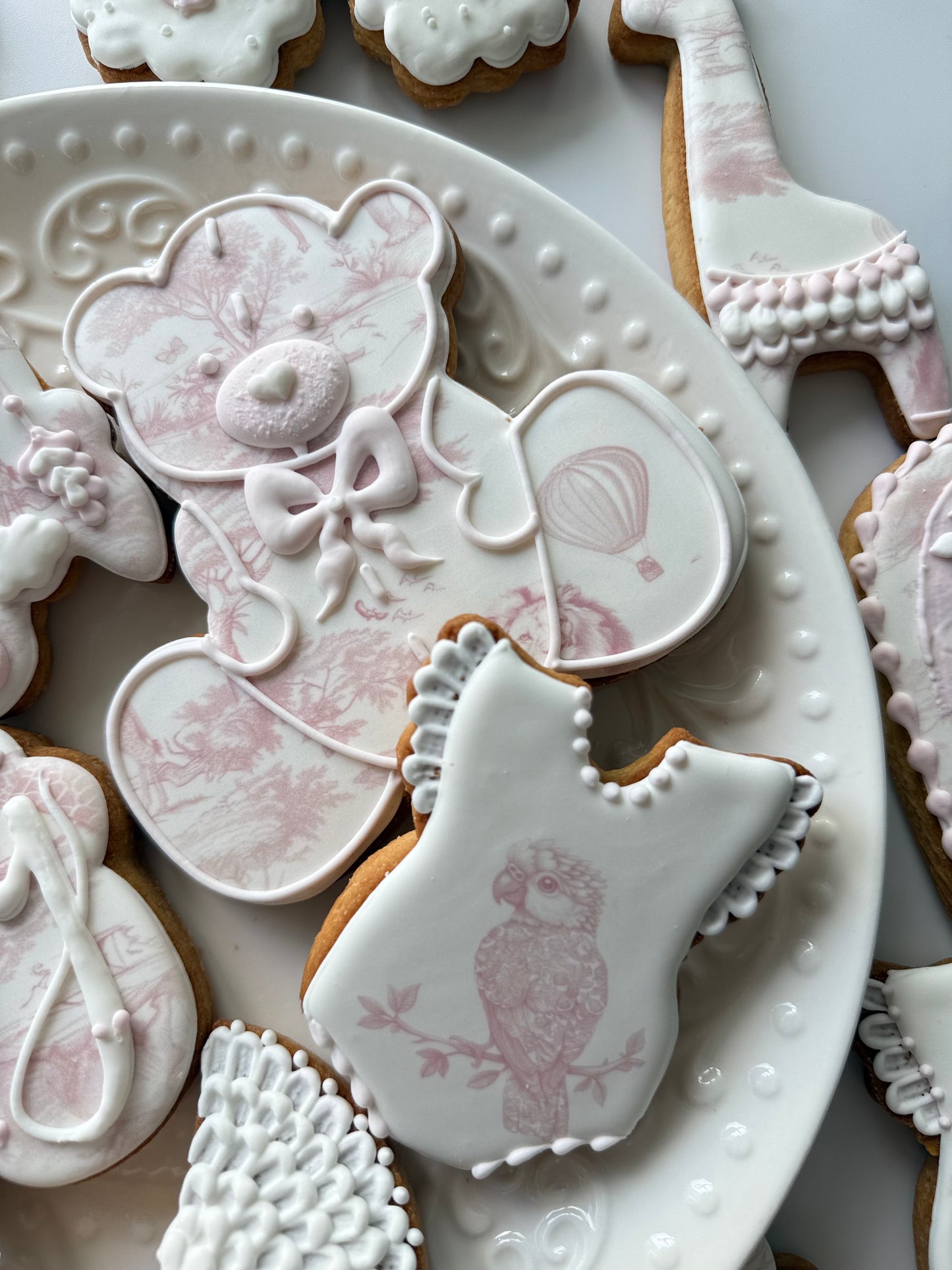 DIOR Baby-Shower-Set aus 10 Cookies