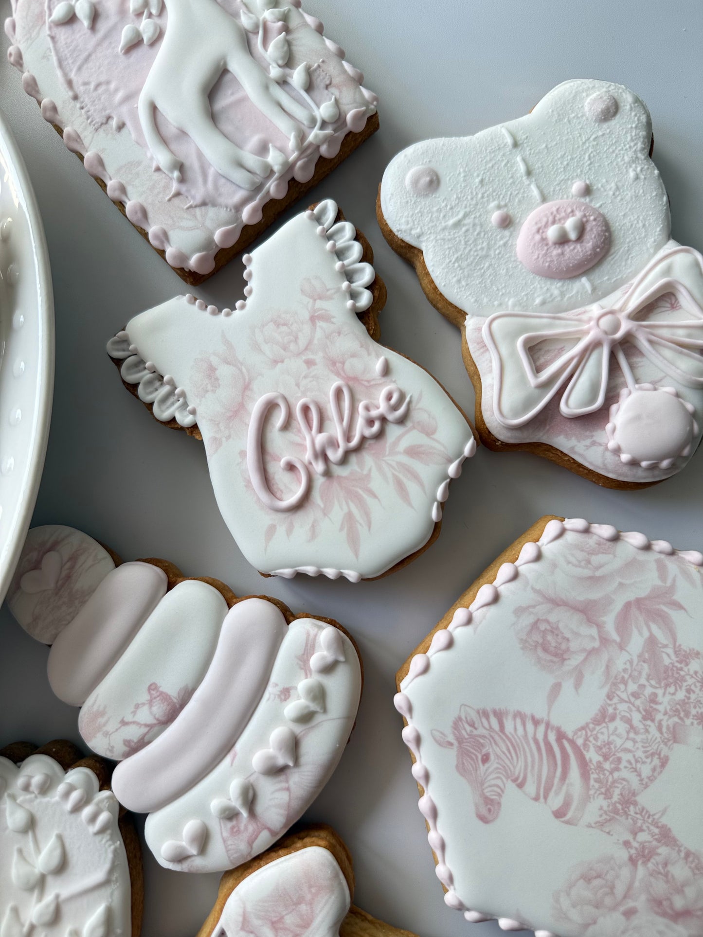 DIOR Baby-Shower-Set aus 10 Cookies