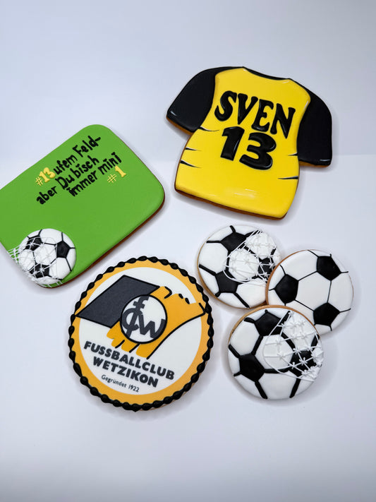 Fussball Set aus 10 Cookies