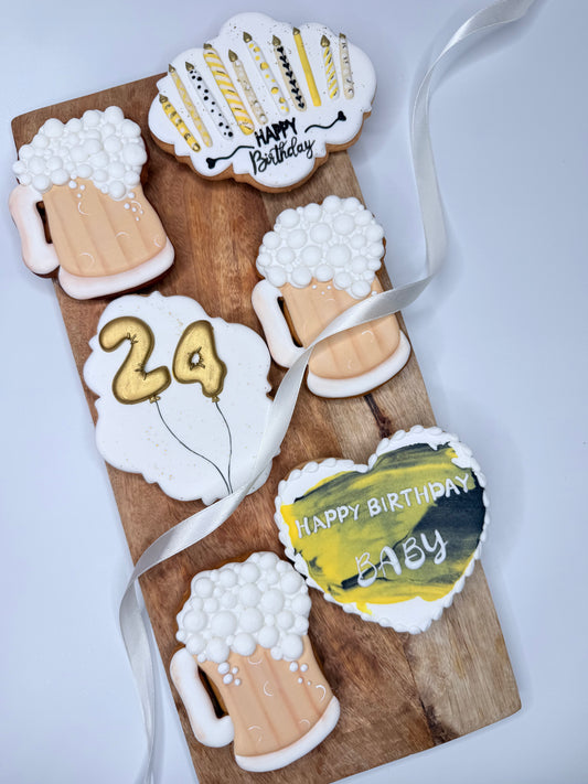 Bierset. 10 Geburtstagscookies