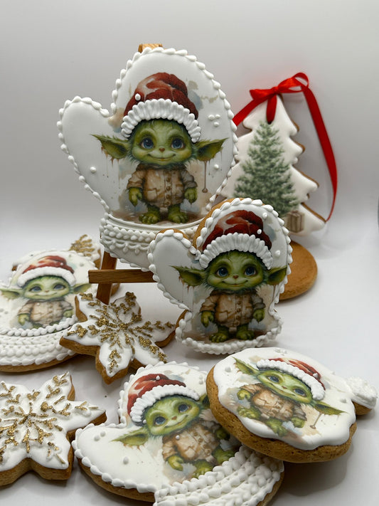 Weihnachtscookie Baby Yoda